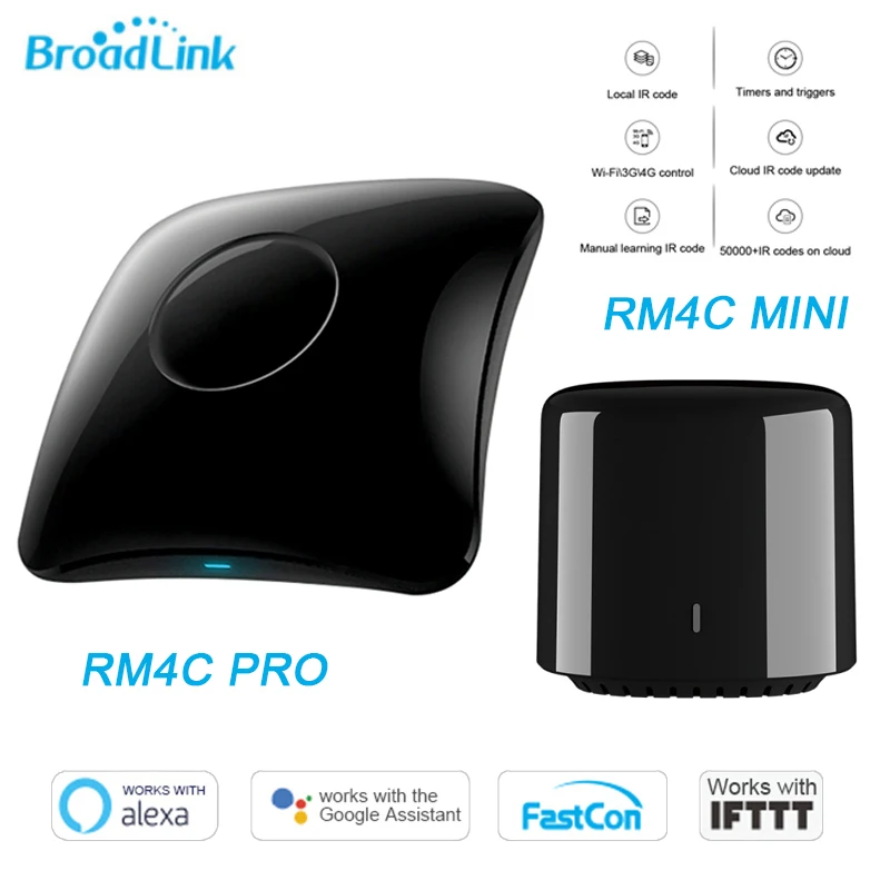 Broadlink RM4C Mini RM4 Pro WiFi ИК RF Универсальный Интеллектуальный пульт дистанционного