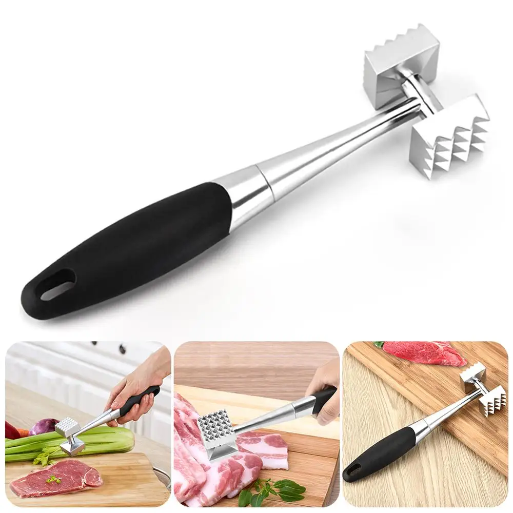 

Needle Meat Beaf Steak Tenderizer Mallet Hammer Knife Cooking Tools Stainless Steel Simple Convenient Meat Tenderizer