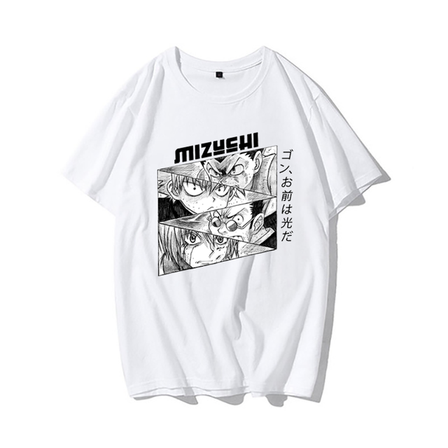 Man Series Cute Cartoon Print Women's T-shirt My Full-time Hunter Fun Clothing Harajuku Japan Casual Top Tee футболки