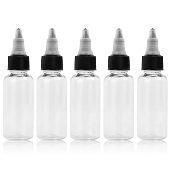 

5Pcs 30ML Empty PET ELiquid juice Bottle Refillable Vape Dropper Bottle Unicorn Pen Shape With Twist Off Cap