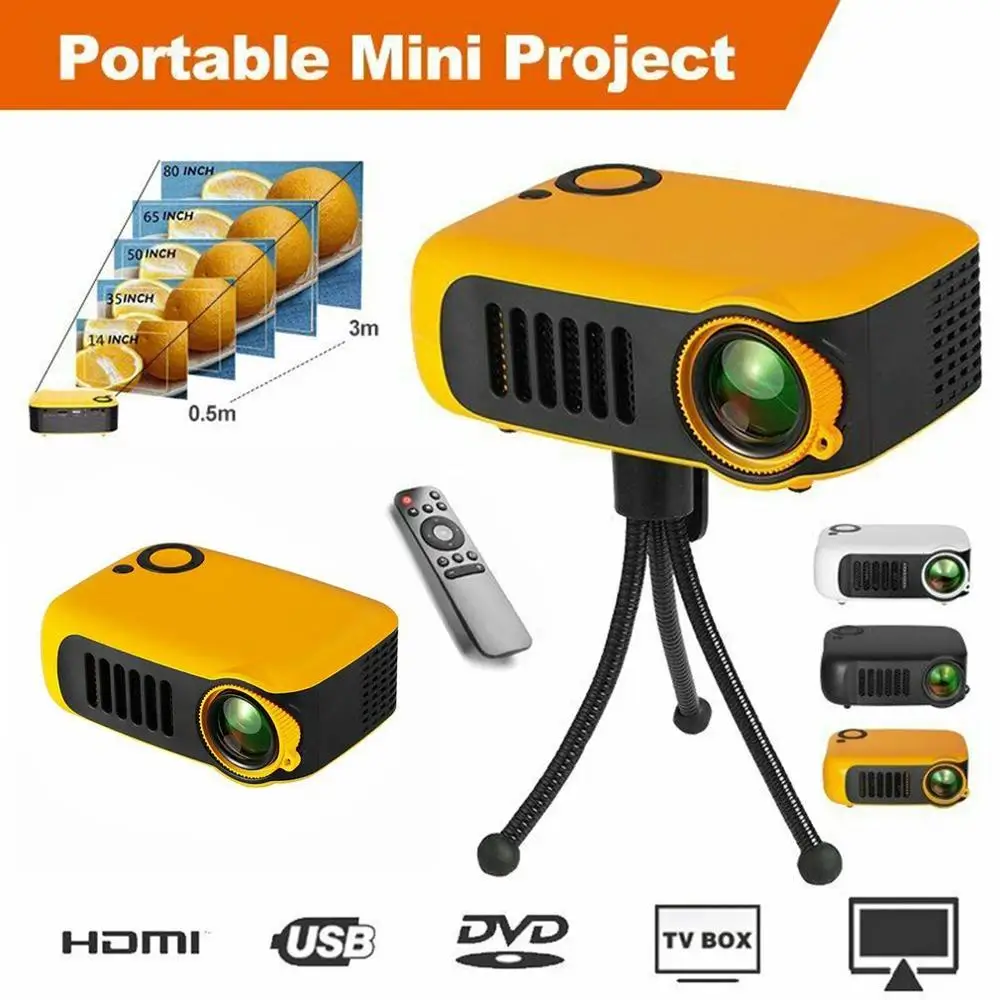 

Mini Portable Pocket Projector HD 1080P Movie Video Projectors Home Theater HDMI Entertainment Projection
