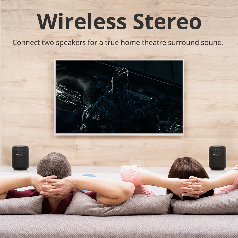 US $99.99 Tronsmart T6 Max Bluetooth Speaker 60W Home Theater Speakers Bluetooth Column with Voice Assistant, IPX5, NFC, 20H Play time