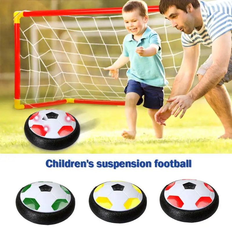 

18cm Kids Levitate Suspending Soccer Ball Air Cushion Floating Foam Football LED Light Music Gliding Toys Soccer Toys boys Gifts