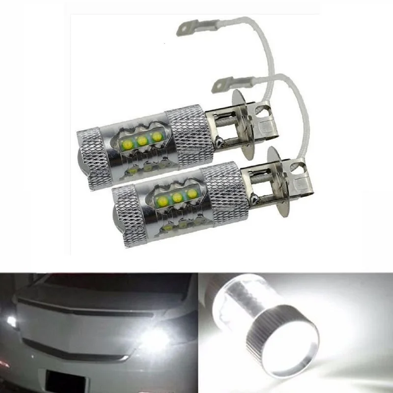 Светодиодный светильник 80W DC12V белый 9006 9005 16*3535 светодиодный светильник светодиодный потолочный светильник головной светильник тумана светильник, 2 предмета
