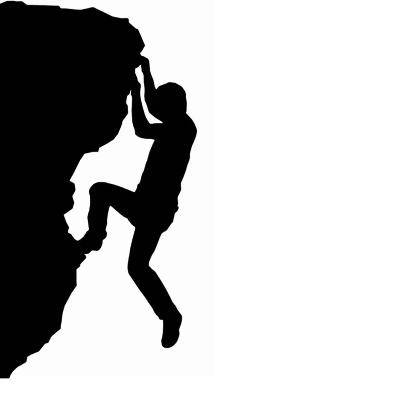DCTAL Climbing Sticker Climbers Decal Extreme Sports Posters Vinyl Wall Decals Parede Decor Mural Climbing Sticker
