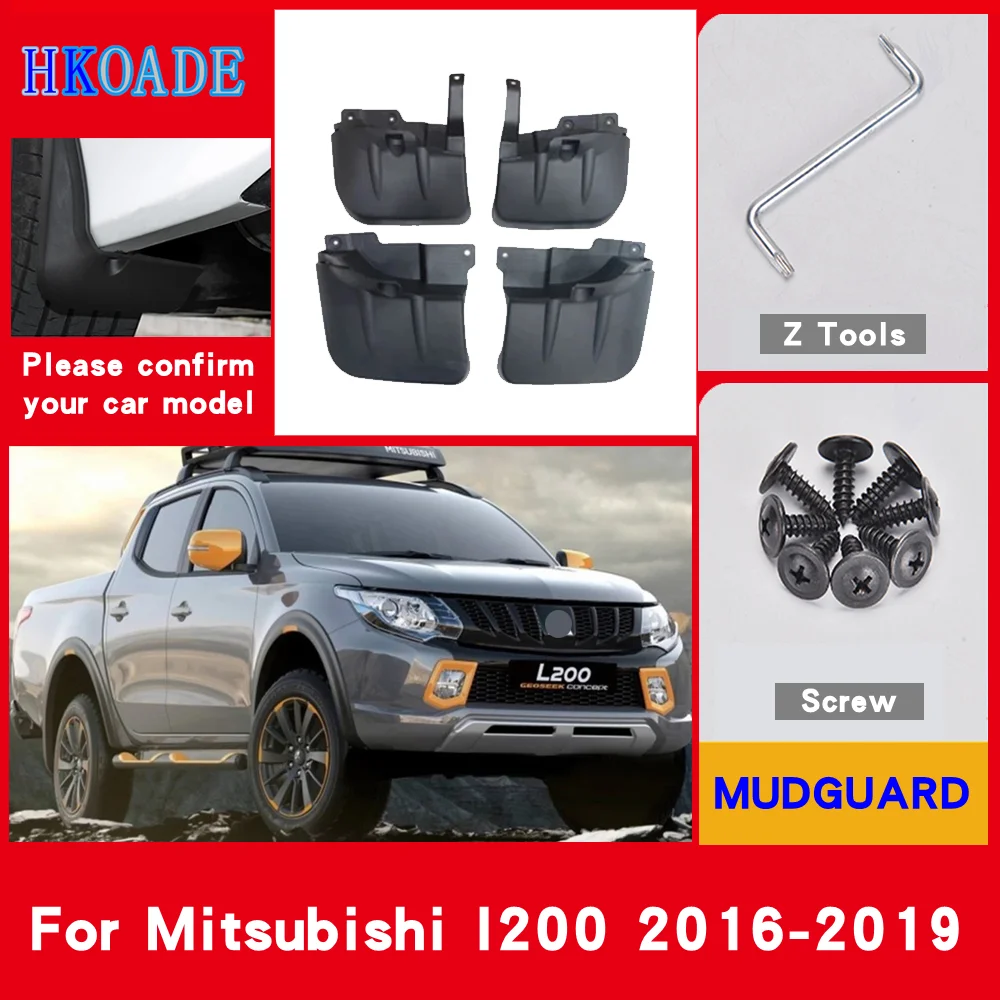 Car Fender Mud Flaps For Mitsubishi L200 Trion 20162019 Mudguards