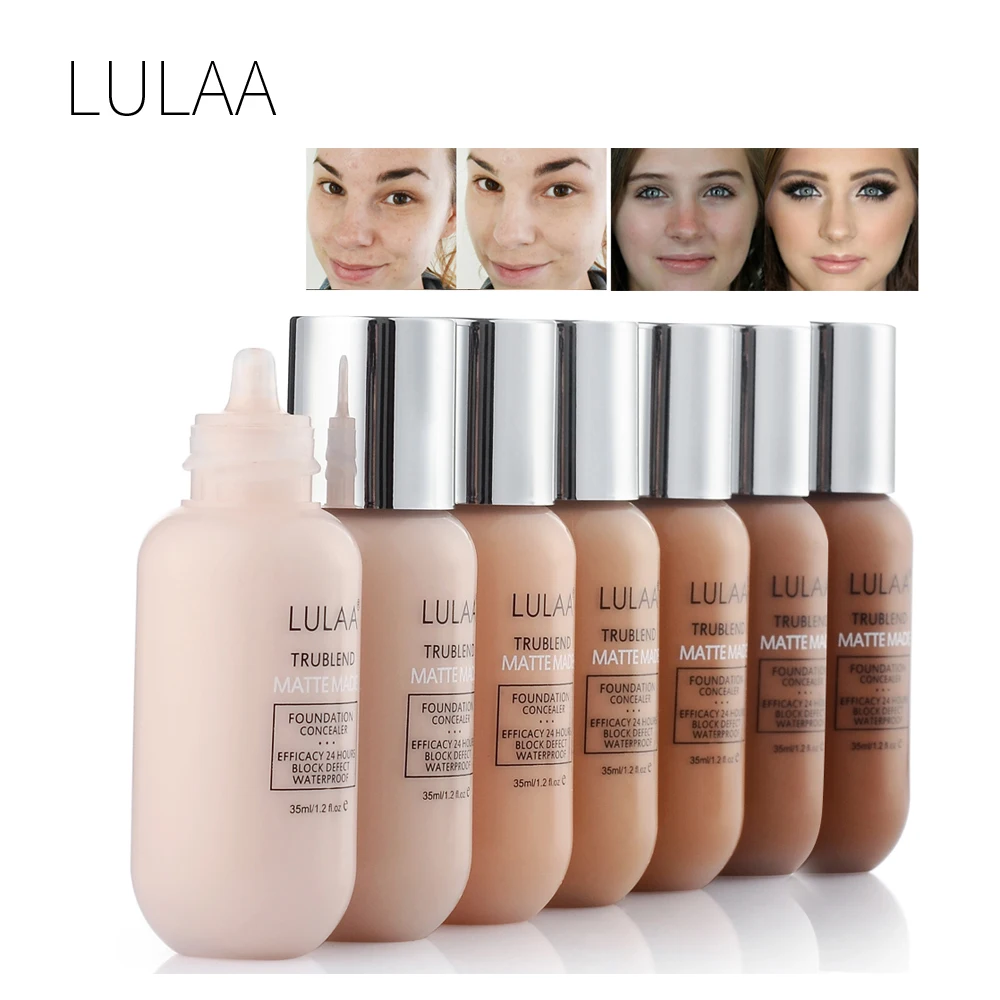 LULAA Makeup Foundation Liquid Long lasting Full Coverage Face Concealer Base Matte Cushion Foundation Cosmetic BB 1 LULAA Makeup Foundation Liquid Long lasting Full Coverage Face Concealer Base Matte Cushion Foundation Cosmetic BB 2
