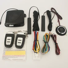 Carro pke um início chave keyless entrada um sistema de ignição do motor sistema de partida chave 12v ignição automática