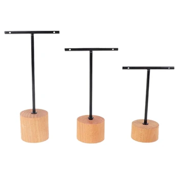 

New Earring Holder, Wrought Iron Solid Wood Stud Display Stand, Earrings Storage Support, Jewelry Props
