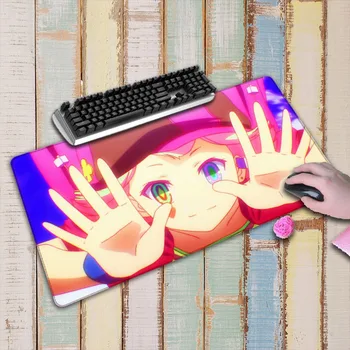 

90cm X 40cm NO Game No Life Anime Big Desk Cushion Table Keyboard Mat Protector Extended Mousepad Gaming XL Mouse Pad