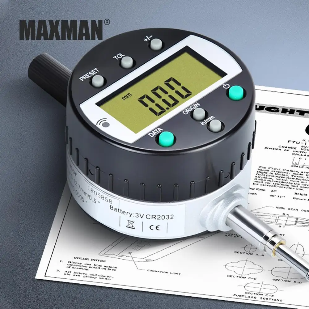 MAXMAN12.7-50. 8 мм 0,01 мм Циферблат индикаторов диаметра прецизионного цилиндра двигателя Измерительный набор измерительный прибор