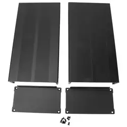 Aluminum Cooling Enclosure for Electronic Projects - Black Instrument Housing and Storage Case (Black)