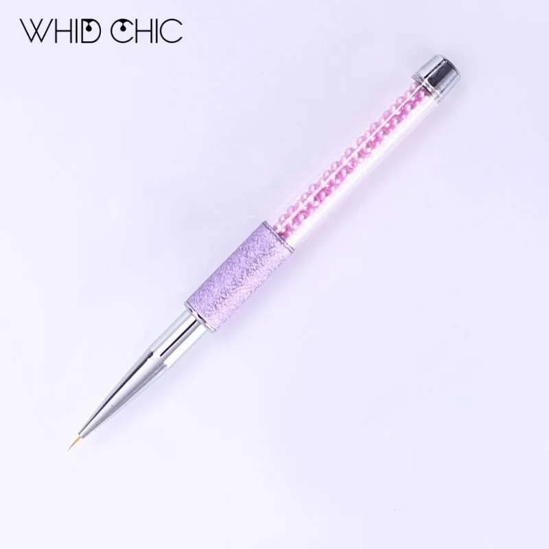 WHID CHIC Nail Art Liner Кисть ручка Ультрафиолетовый гель, подводка для рисования кисти для рисования ногтей ручка для рисования DIY Инструменты для дизайна ногтей фиолетовый