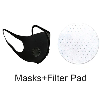 

Anti Dust Sun Protection Filter Pad Black Unisex Cycling Reusable Adult Travel Fashion Outdoor Double Breathing Mouth Mask
