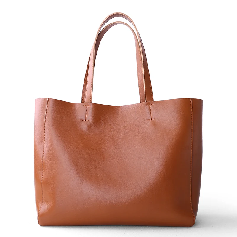 Vrouwen Bag Luxe Lederen Handtas Vrouwelijke Casual Totes Lady Zachte Koeienhuid Lederen Winkelen Schoudertas Eenvoudige Mode Nieuwe Vrouwen Bag Luxe Lederen Handtas Vrouwelijke Casual Totes Lady Zachte Koeienhuid Lederen Winkelen Schoudertas Eenvoudige Mode Nieuwe