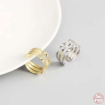 

Anillos plata 925 mujer Minimalist Punk INS Adjustable Knuckle Finger Rings for Woman Girls Lovers' Engagement Opening Ring