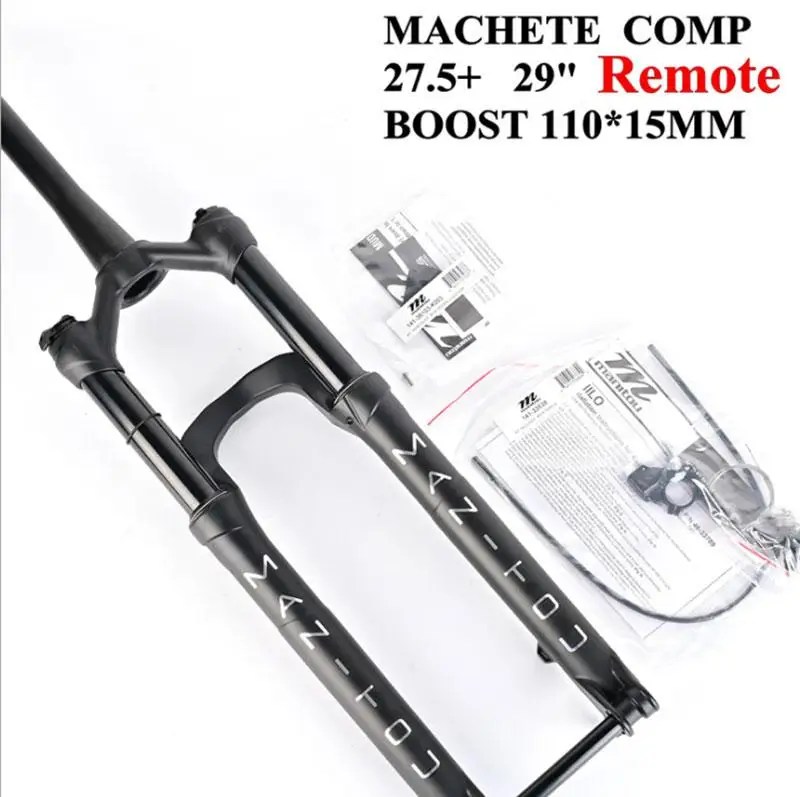 Велосипедная подвеска вилка Manitou Machete Boost Comp 110*15 мм Thru 27.5er 29inche размер воздуха