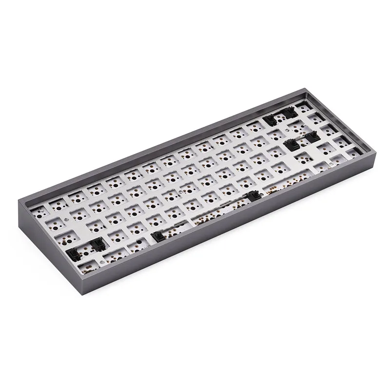 Teclado Mecânico de 67 68 Teclas Placa de Alumínio Cnc Placa de Posicionamento de Layout 65 Compatível com Tada68 Kbd65 Dz65 Rgb Tofu65