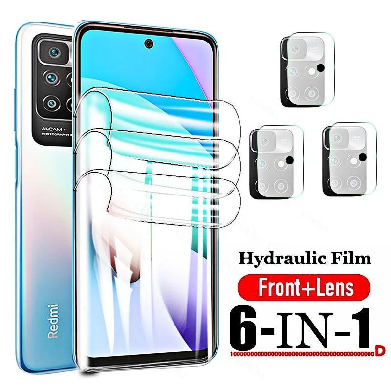 

For Xiaomi Redmi 10 Note 10 10Pro 10S Max Screen Protector Hydrogel Film Cover for Xiaomi Redmi Note10 Pro 10 S Camera Glass