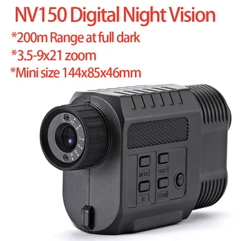 

200m Range Digital Infrared Night Vision Scope Cameras with 3 level IR NV150 Mini size Night Vision Optics for Night Hunting