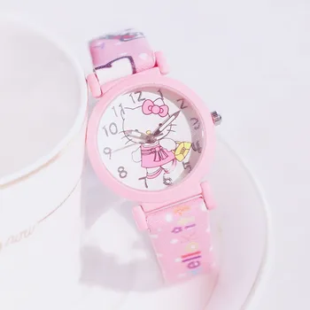 

Hot Sale Lovely Cartoon Watch Students kids Watch Leather Quartz Watch Boys Birthday Gift 2019 Children Watch Free shipping