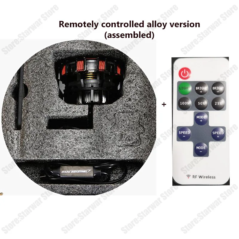 

Free Fast Shipping 1:1 Scale Iron man Arc Reactor Need To Assemble Reactor Diameter Of 8cm With LED Light Action With Manual MK1