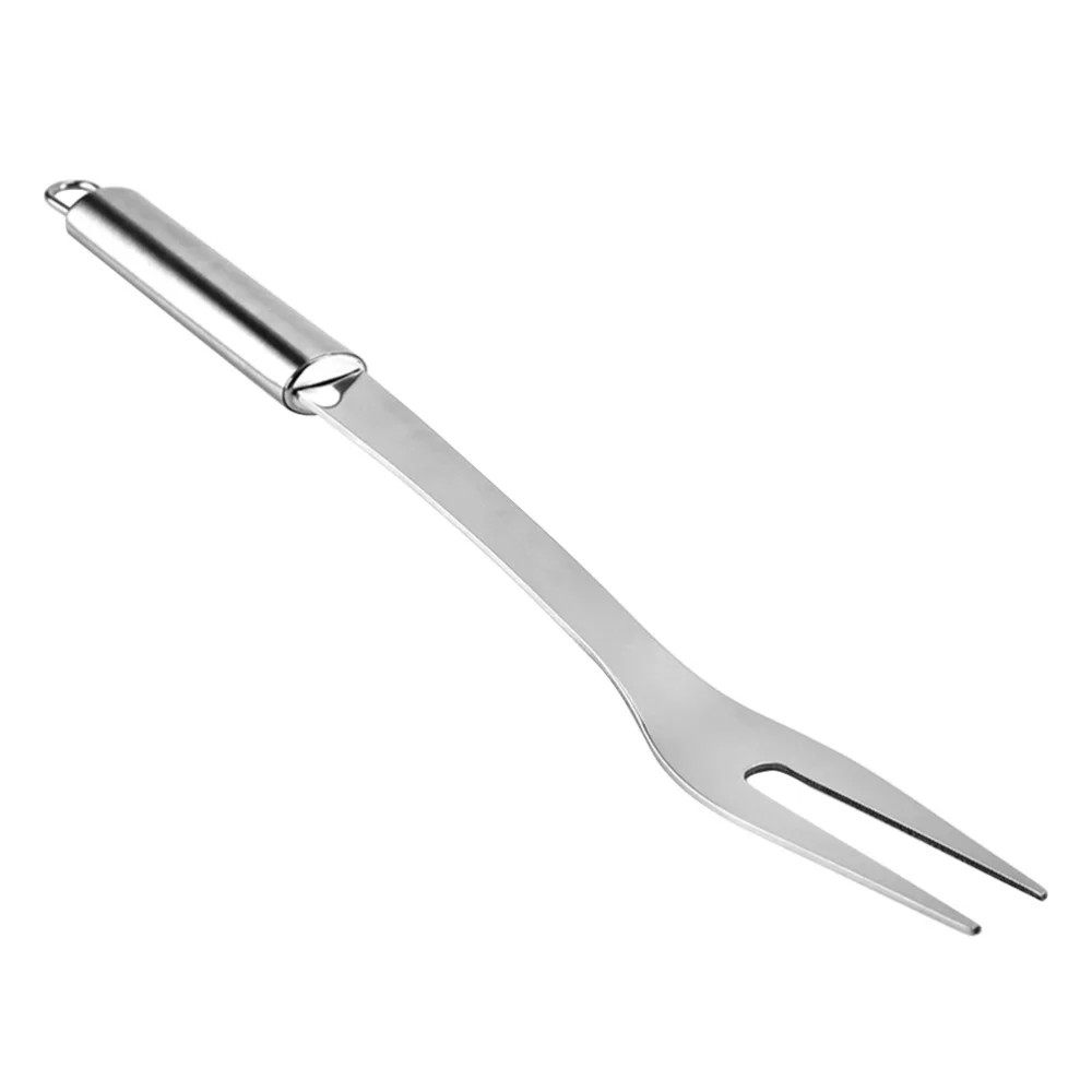 Barbecue Skewers Barbecue Tools Forks Meat Steel Stainless Bbq Serving Grill Roasting Grilling Barbecue Carving Cooking Fruit Clamp Sticks Steak Picnic