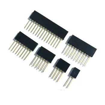 

10pcs/lot Pin Header 8 pin 2.54MM 10MM Long Needle Female Pin Header Strip Stackable Header Connector 8pin 4pin 6pin 10pin 15pin