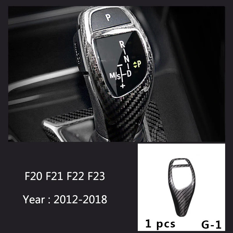 Углеродное волокно для BMW 1 2 серии F20 F21 F22 F23 интерьер переключения передач кондиционер CD панель двери подлокотник Крышка отделка автомобиля Наклейка - Название цвета: G-1 Type