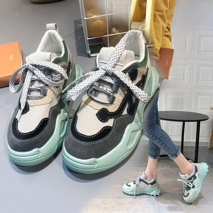 8Shoes Women's New Spring Net Red Fashion All-match Platform Casual Women's Shoes Sneakers