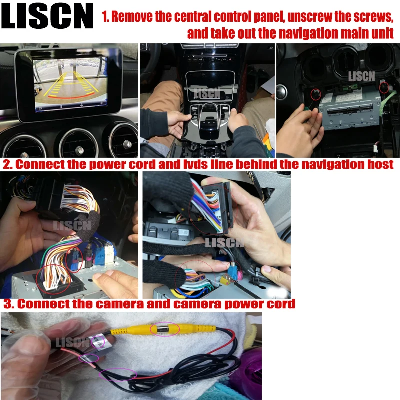 Front Rear Camera Adapter For Mercedes Benz C W205 A205 C204 C205 C180 C200 C250 C300 2012 2018 Reversing Camera Interface Vehicle Camera Aliexpress