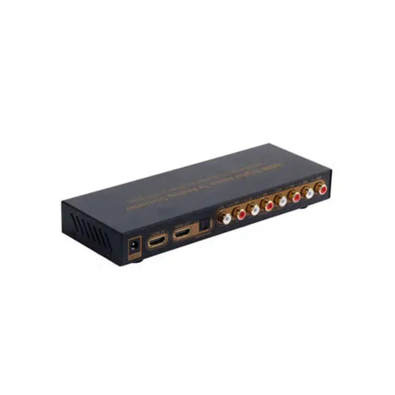  Eu Plug Hdmi To Hdmi Optical Digital To Analog Audio Extractor 7.1Ch Converter Lpcm Audio Dac Hdmi 
