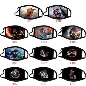 

Kimetsu No Yaiba Demon PM2.5 Mask Anime Demon Slayer Cosplay Anti Dust Mouth-muffle For Kids 3-15 Years Old