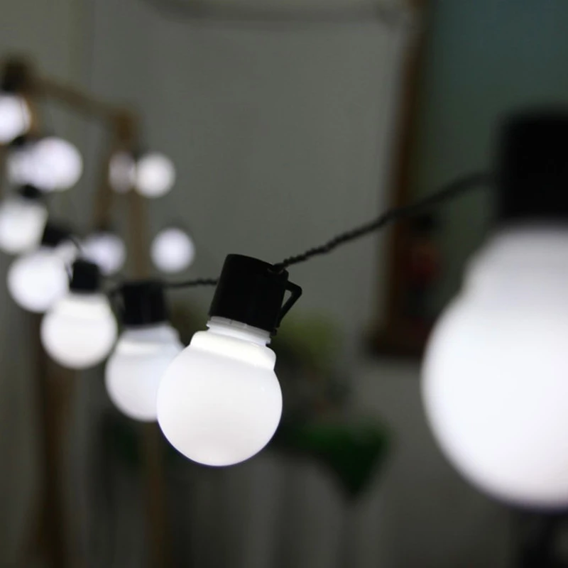 

10M 38pcs 5CM Big Ball String light Outdoor Fairy String Garland Light led Ball strip light Wedding Garden decor Light