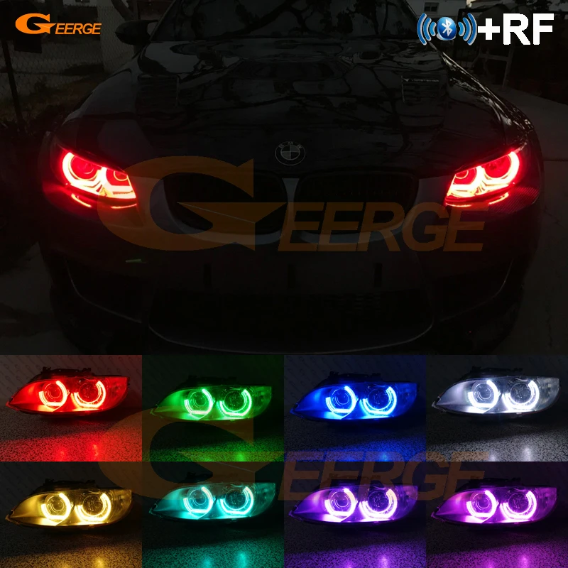 Для BMW 3 серии E90 E91 E92 E93 RF remote Bluetooth APP Многоцветный Кристалл DTM M4 Стиль RGB