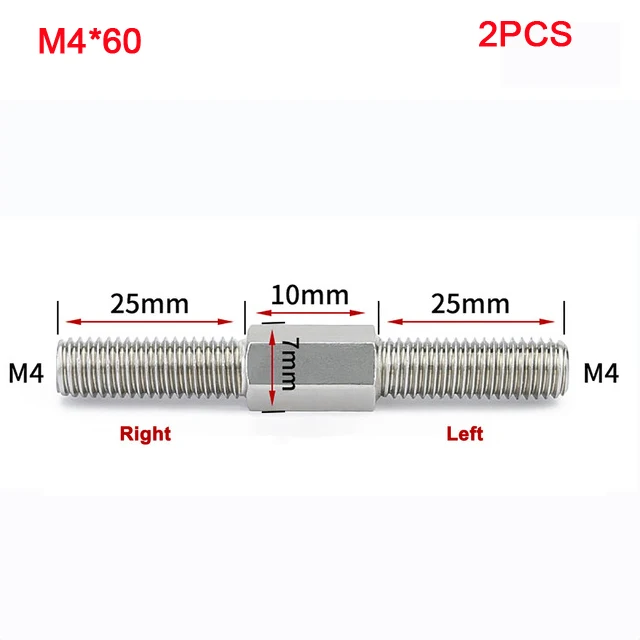 M4x60mm-2pcs