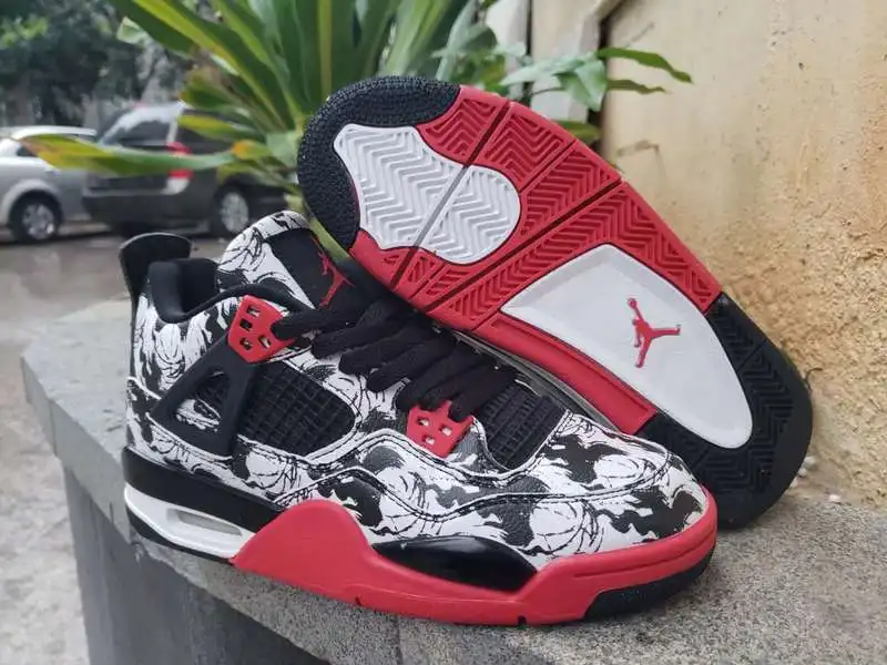 Woman 308497-127 New Original Jordan 4 retro Men woman shoes basketball shoes sneakers Doodling AJ4 Training shoes Sports Lovers shoes 308497-127 - Цвет: Woman 308497-127