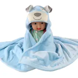 Детское банное полотенце из флиса милая форма животных халат с капюшоном халат-накидка милый детский диван одеяло детское полотенце