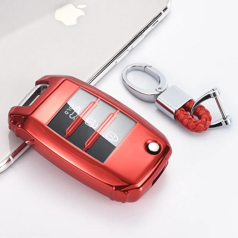 

Car Key Case Cover Protector Protection Accessories TPU For Kia Rio QL Sportage Ceed Cerato Sorento K2 K3 K4 K5 Auto