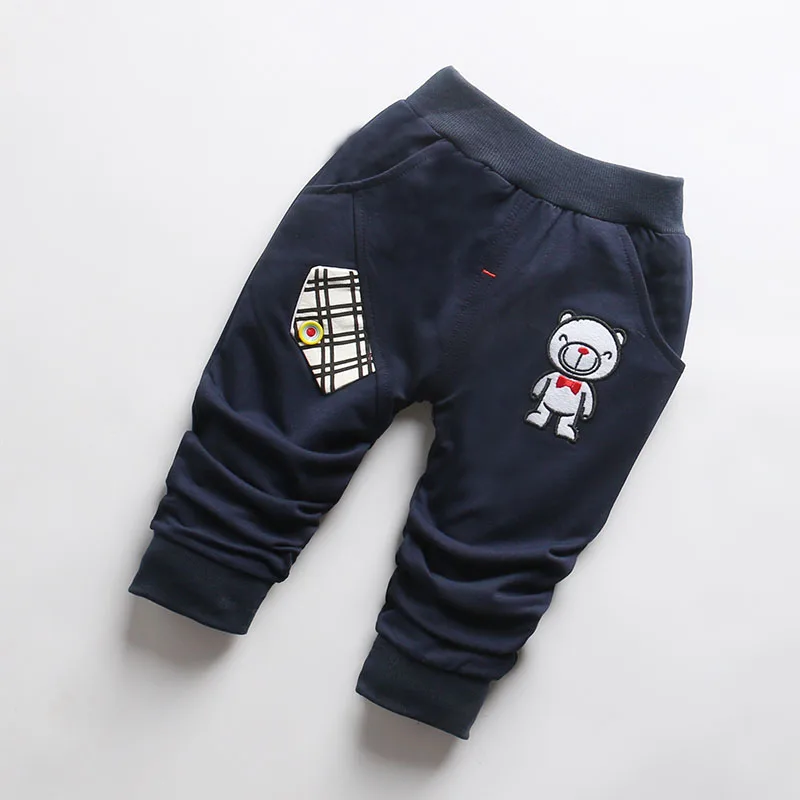 navy blue IENENS От 0 до 2 лет; модная одежда для мальчиков узкие прямые брюки детский, для маленьких мальчиков, Повседневные длинные брюки дети детские, для малышей хлопковые брюки для девочек - Цвет: navy blue
