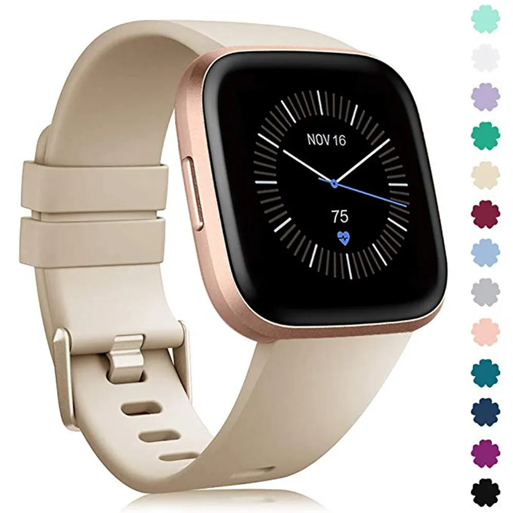 Сменный ремешок для оригинального Fitbit Versa/Versa 2 мягкие силиконовые