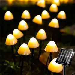 LED Solar String Light Mushroom Lights IP65 Outdoor Waterproof Garland Garden Patio Decor Outdoor Solar Lights Fairy Light