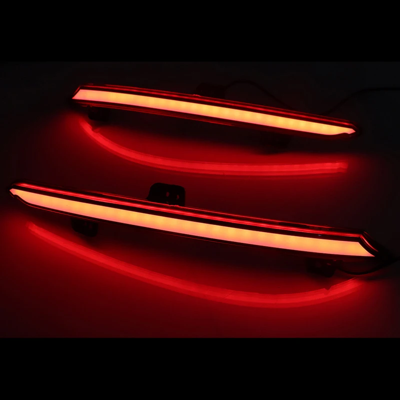 2pcs 12V 1A 12W ABS Rear Bumper Brake Tail Light Signal LED Lamps Fit For Honda Accord 10th 16-19 Accessories Parts