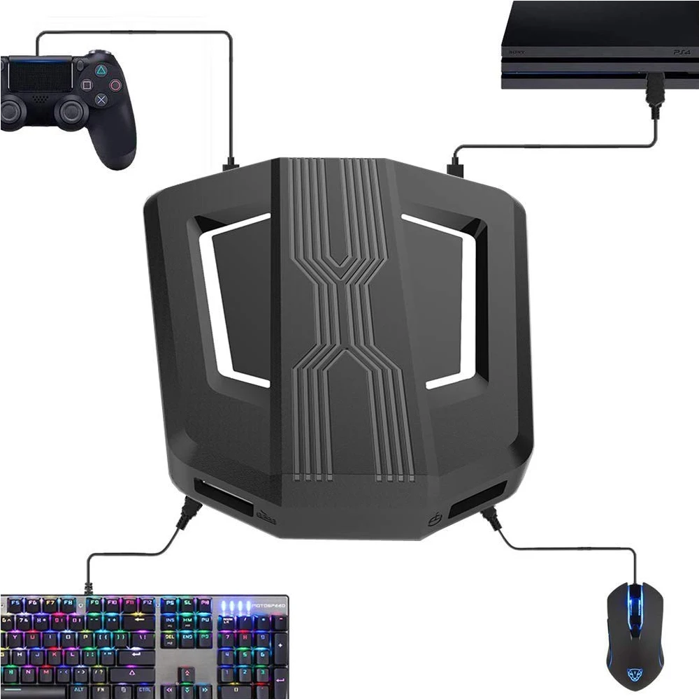 Keyboard Mouse Mice Conversion Receiver For XBOXONE/PS4/Switch/Switch Lite Host Plug And Play Receiver Adapter Converter Device