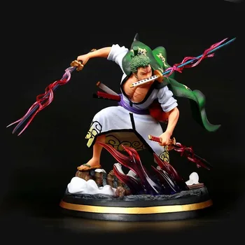

31cm huge Anime One Piece Kimono Roronoa Zoro in Kimono action figure PVC Model Collection Toy doll gifts