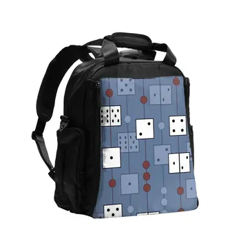 

Dices Mid Century Print Mummy Maternity Baby Diaper Bag Large Capacity Backpack Organizer