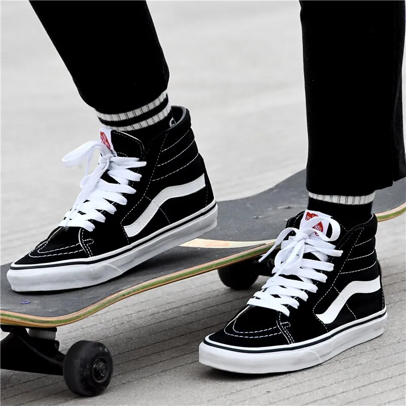 Оригинальные аутентичные VANS SK8-HI обувь для мужчин и женщин Классические высокие ботинки для скейтборда Удобные Модные трендовые новые VN000D5IB8C