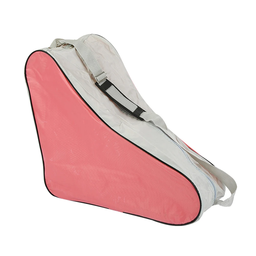 Новые роликовые коньки обувь сумка для хранения Роликовых Коньков обувь портативный сумки чехол для переноски BF88 - Цвет: Розовый