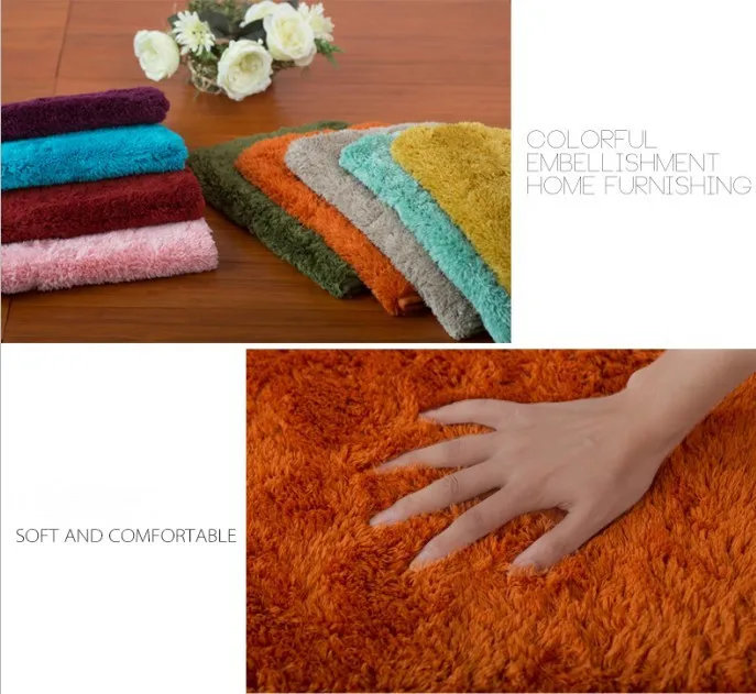 1 modern home living room large size Silk thick  bedroom bed down rug (7)