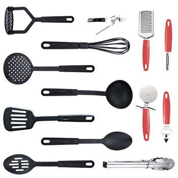 

13pcs/Set Nylon Oil Spray Cozinha Cucina 100% Food Grade Kitchen Tools Heat Resistant Cooking Utensil Set Non-stick